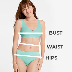 Illustrative example of jockey underwear size guide
