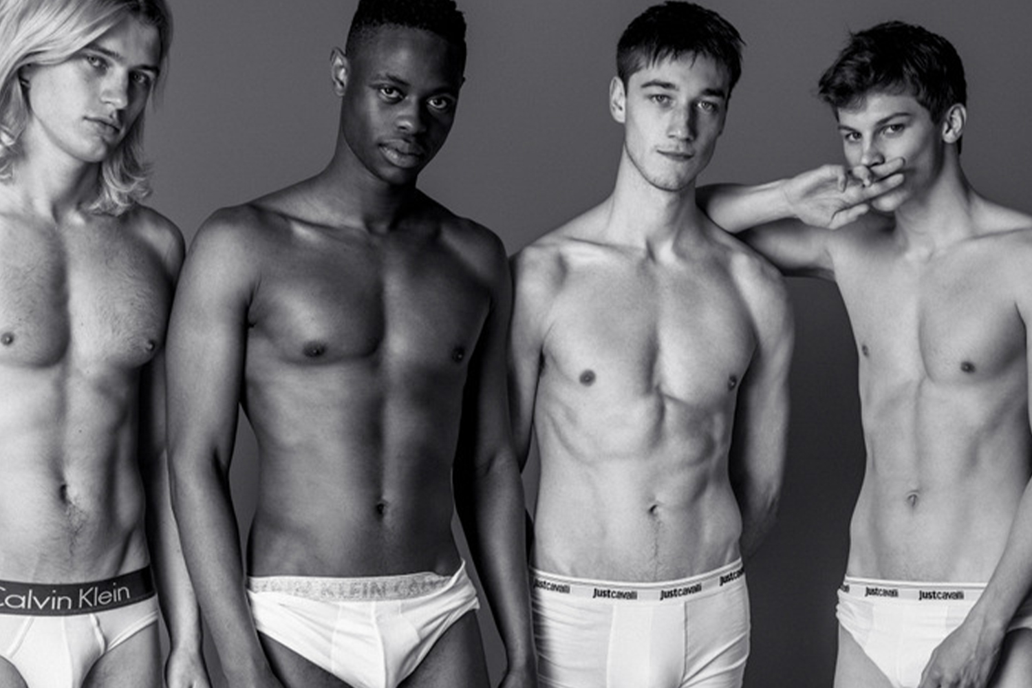Illustrative example of male underwear models