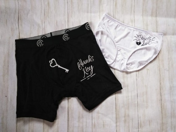 Illustrative example of matching underwear sets for couples