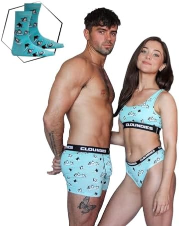 Illustrative example of matching underwear sets for couples