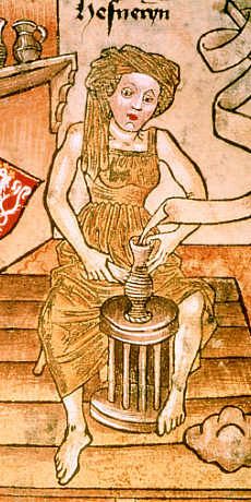 Illustrative example of medieval underwear female