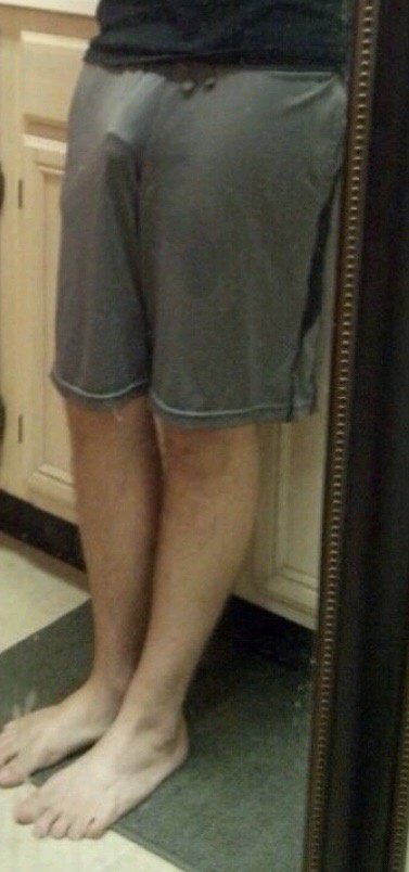 Illustrative example of men not wear underwear
