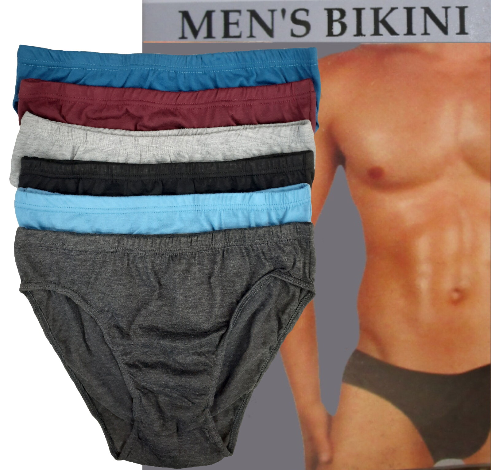 Illustrative example of mens bikini briefs underwear