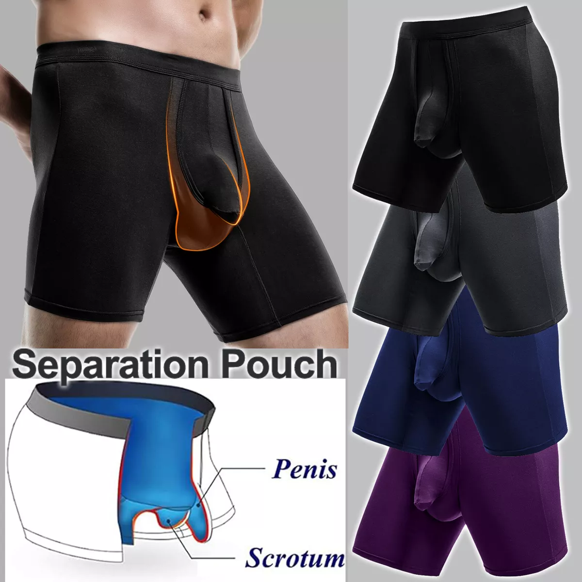 Illustrative example of mens bulge enhancer underwear