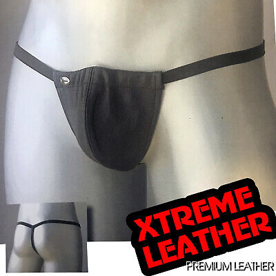 Illustrative example of men's leather thong underwear