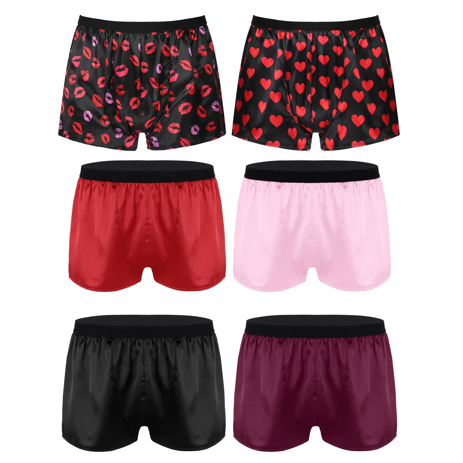Illustrative example of men's silk boxer underwear