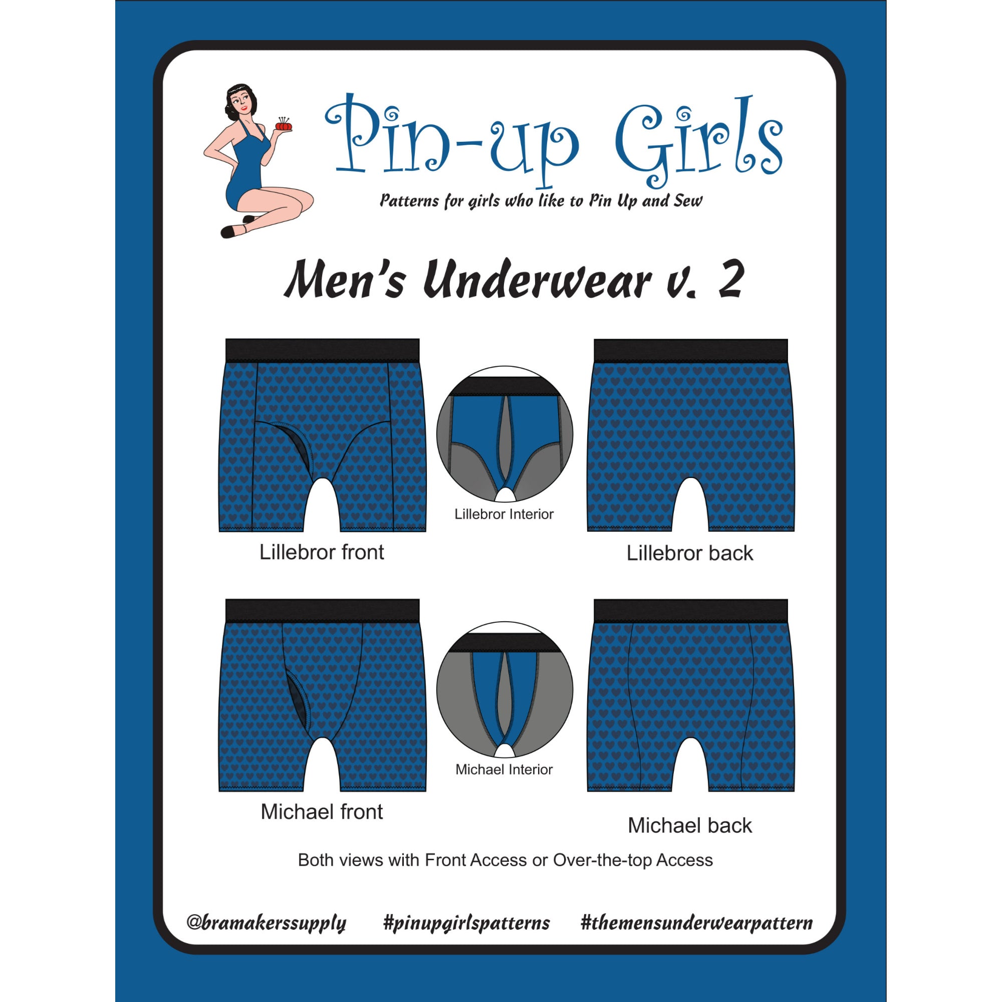Illustrative example of mens underwear pattern