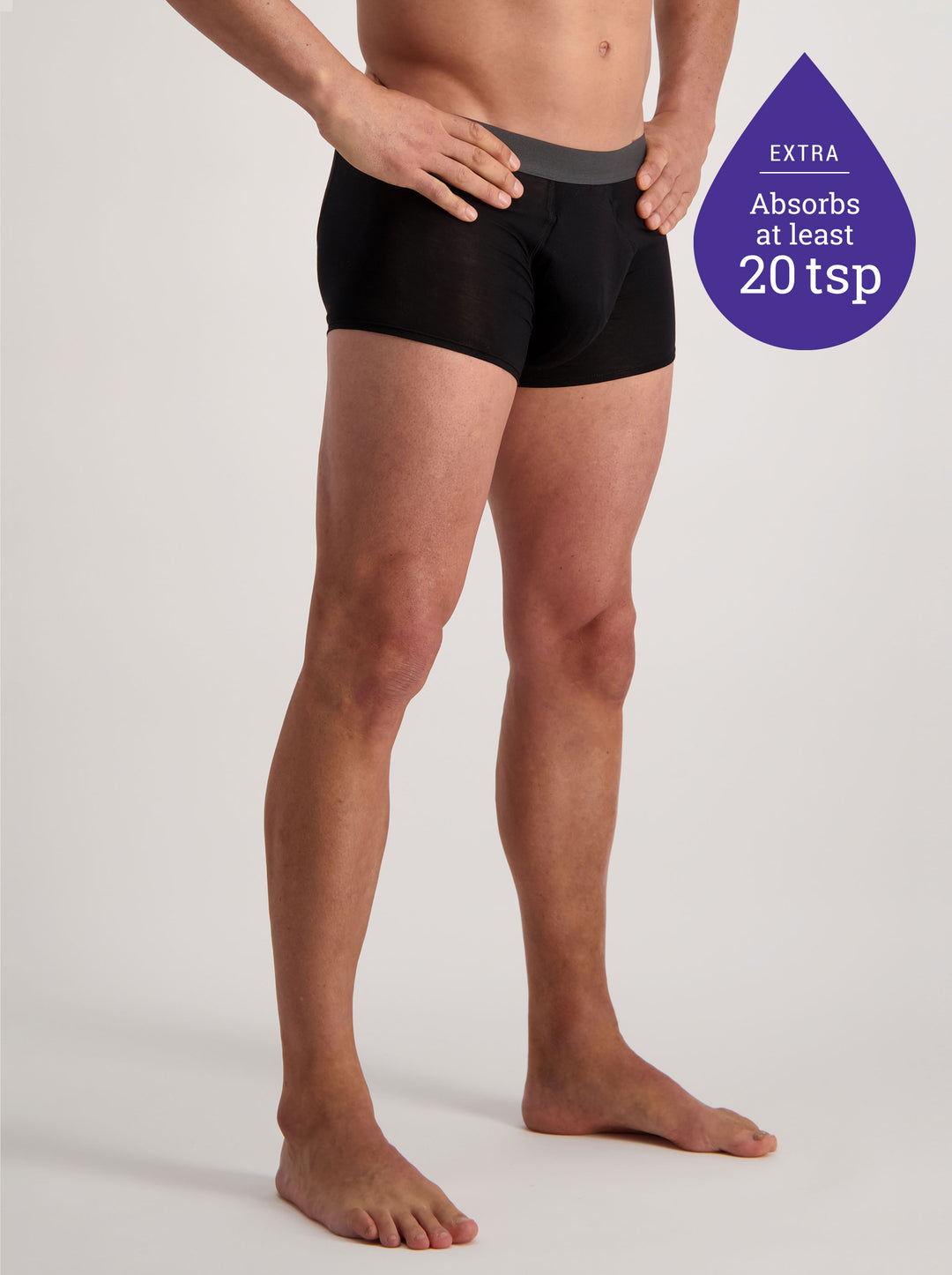 Illustrative example of men's underwear with pads