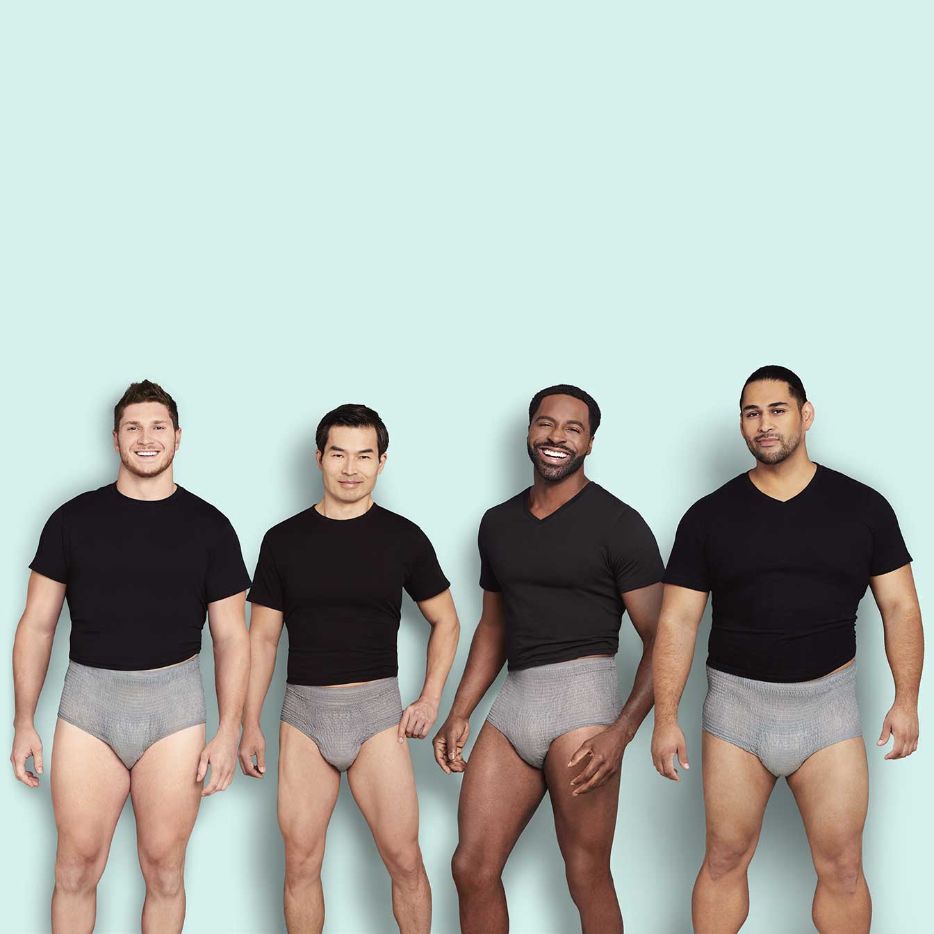 Illustrative example of men's underwear with pads