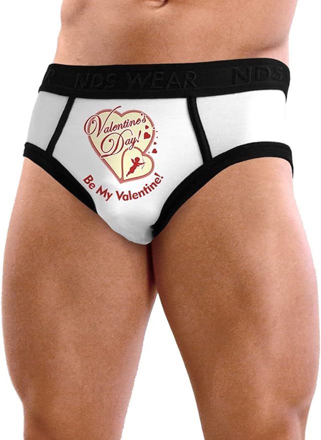 Illustrative example of mens valentines day underwear