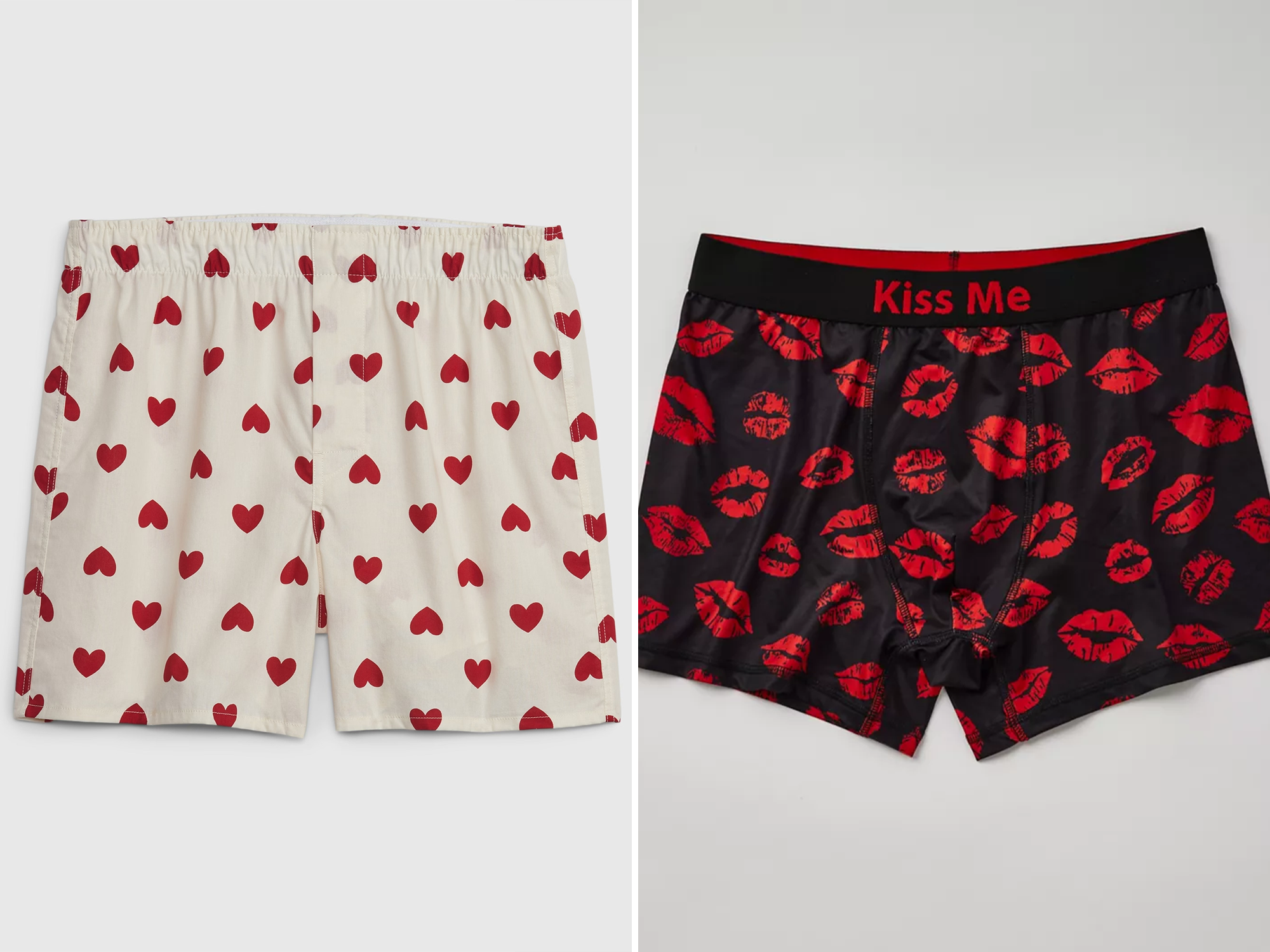 Illustrative example of mens valentines day underwear