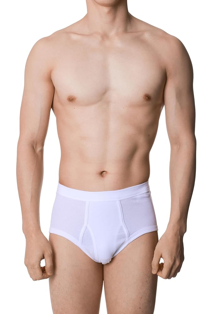 Illustrative example of men's white boxer brief underwear