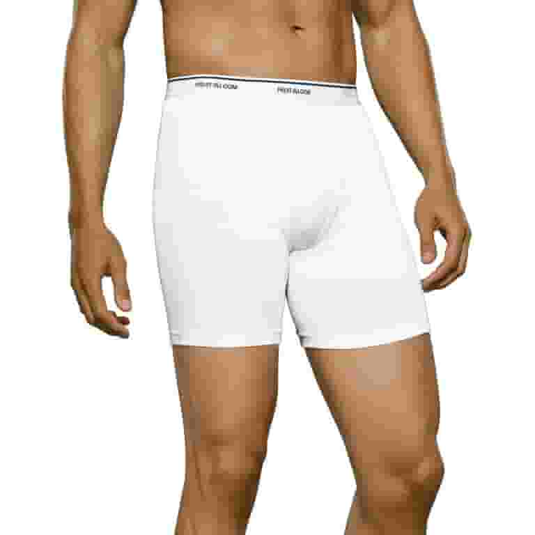 Illustrative example of mens white boxer underwear