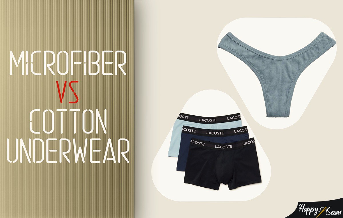 Illustrative example of microfiber vs cotton underwear