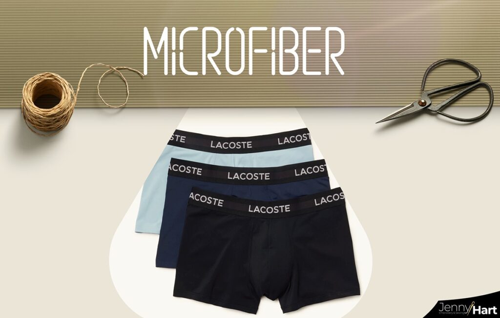 Illustrative example of microfiber vs cotton underwear