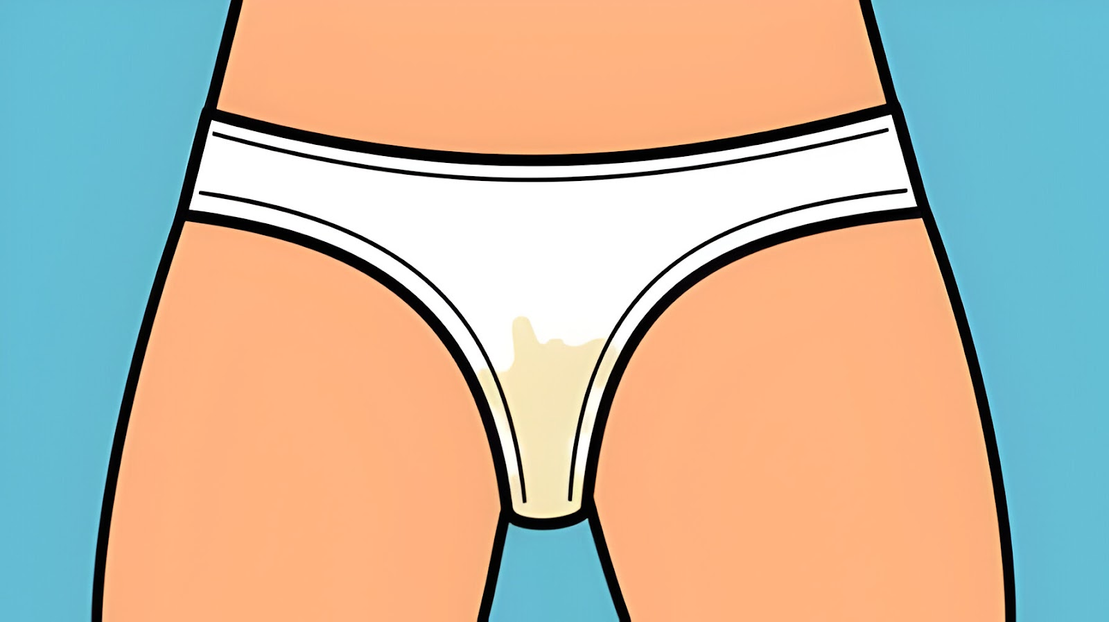 Illustrative example of my underwear is wet but not urine