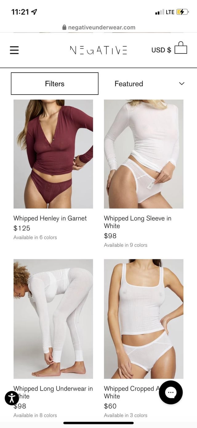Illustrative example of negative underwear dupe