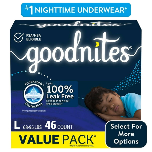 Illustrative example of nighttime underwear for kids