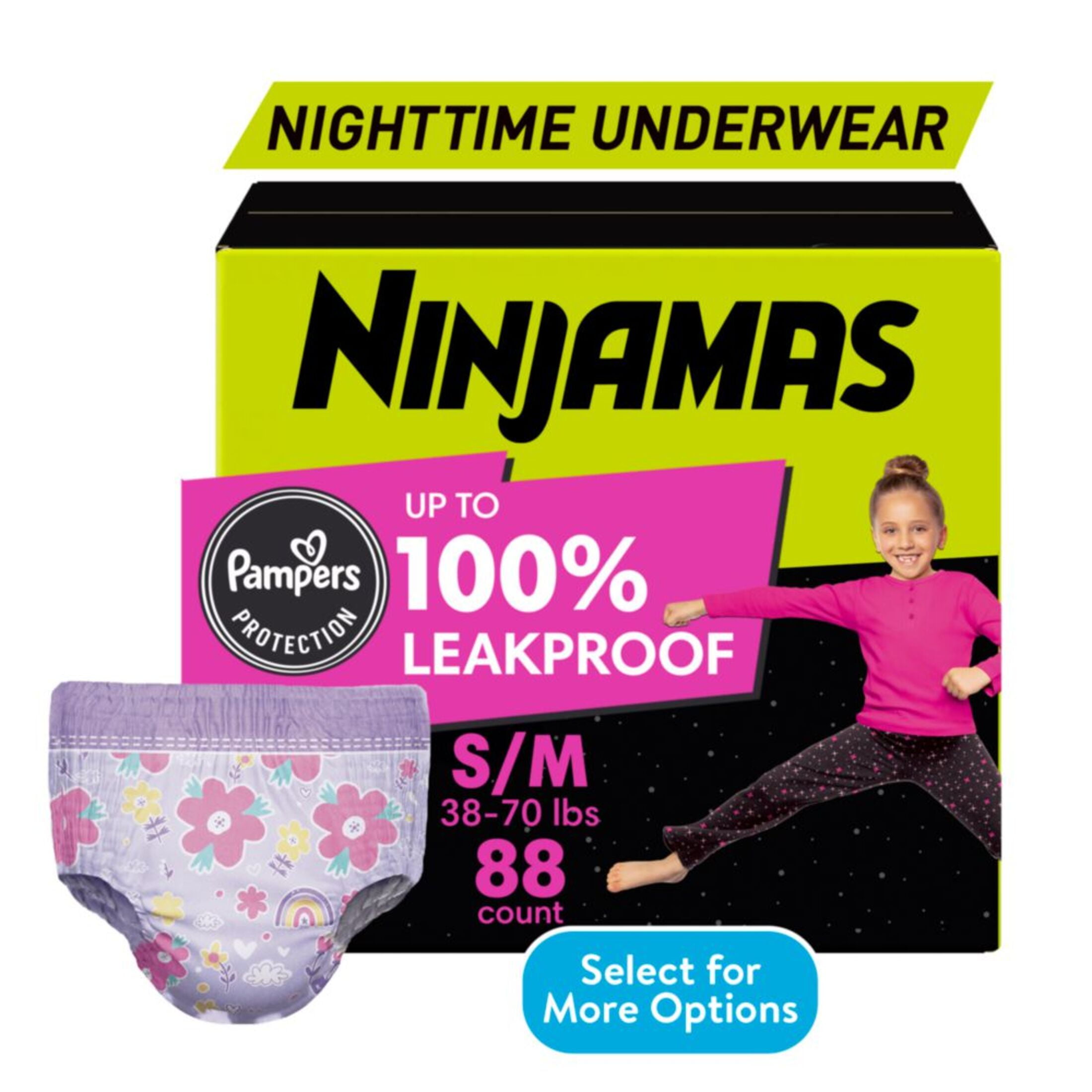 Illustrative example of nighttime underwear for kids
