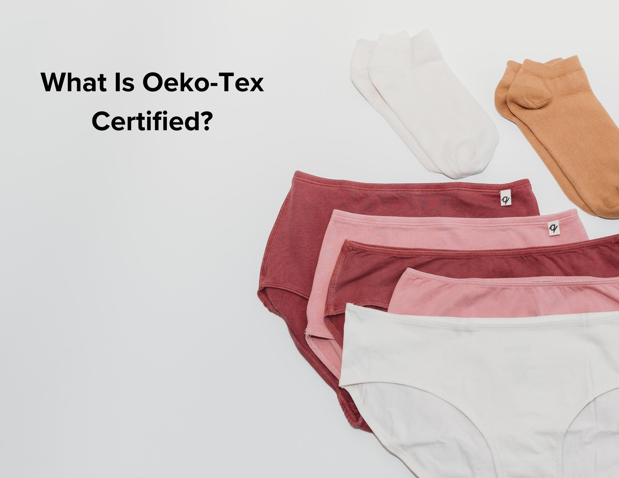 Illustrative example of oeko-tex underwear