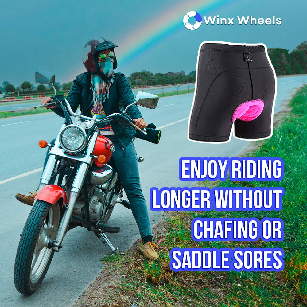 Illustrative example of padded motorcycle underwear
