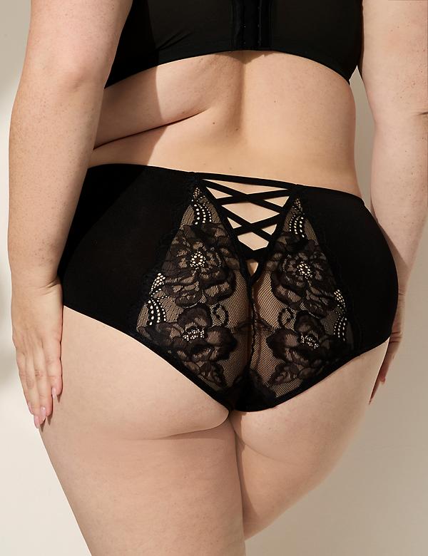 Illustrative example of plus size cheeky underwear
