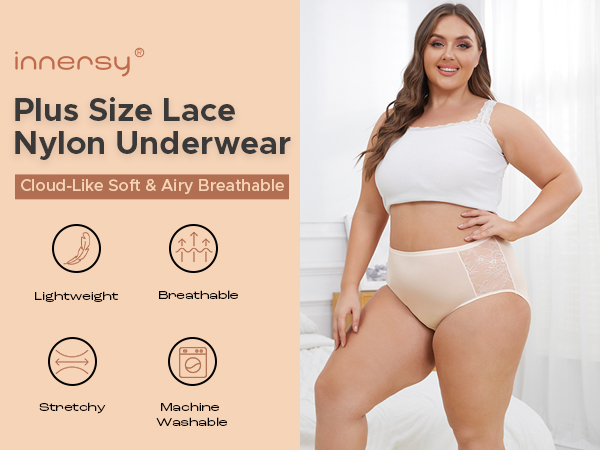 Illustrative example of plus size lace underwear