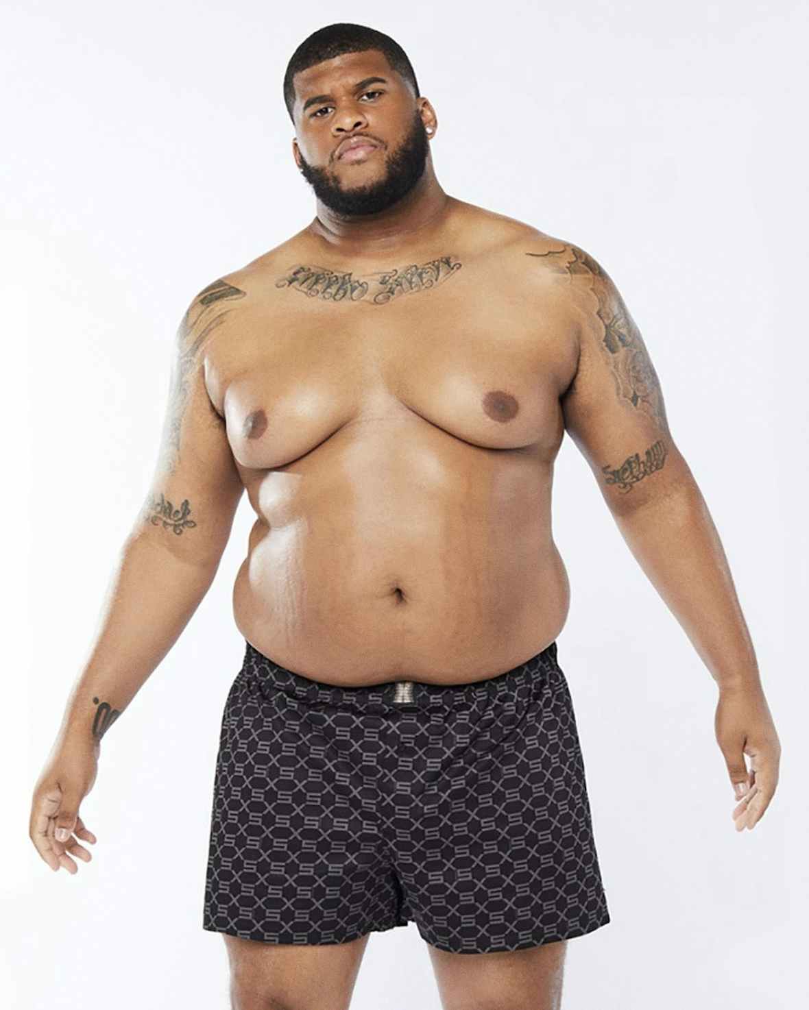 Illustrative example of plus size mens underwear
