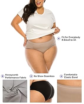 Illustrative example of plus size seamless underwear