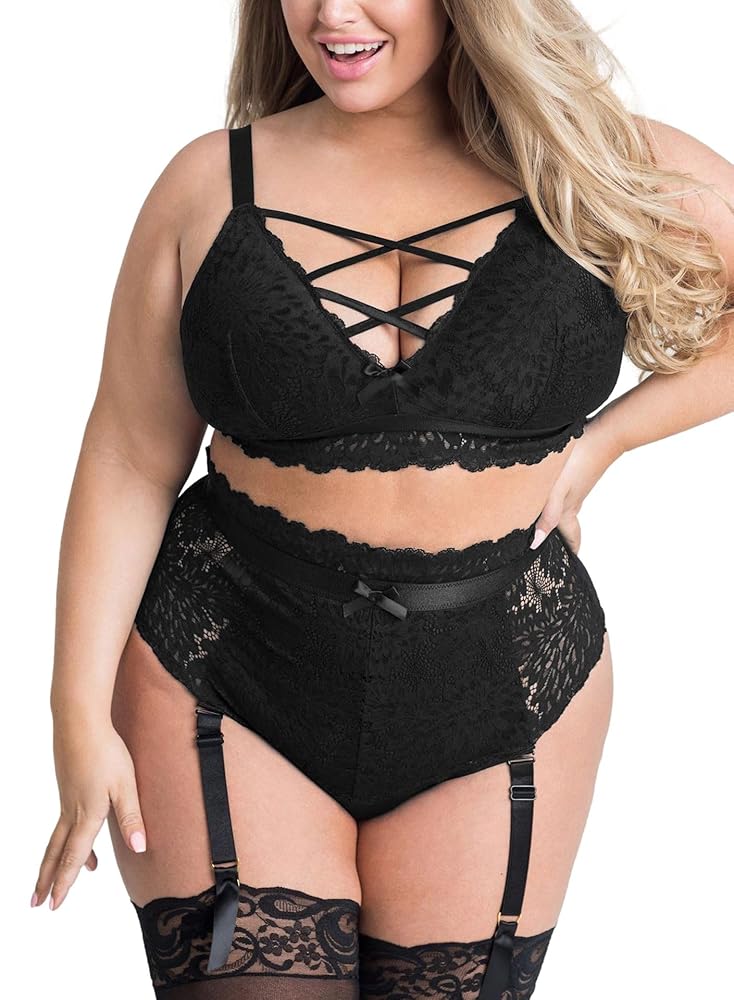 Illustrative example of plus size sexy underwear for women