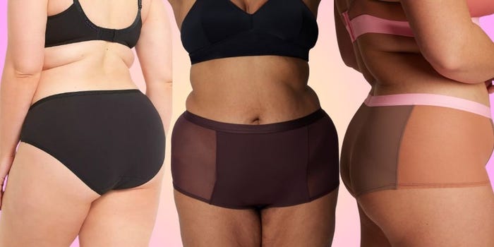 Illustrative example of plus sized underwear