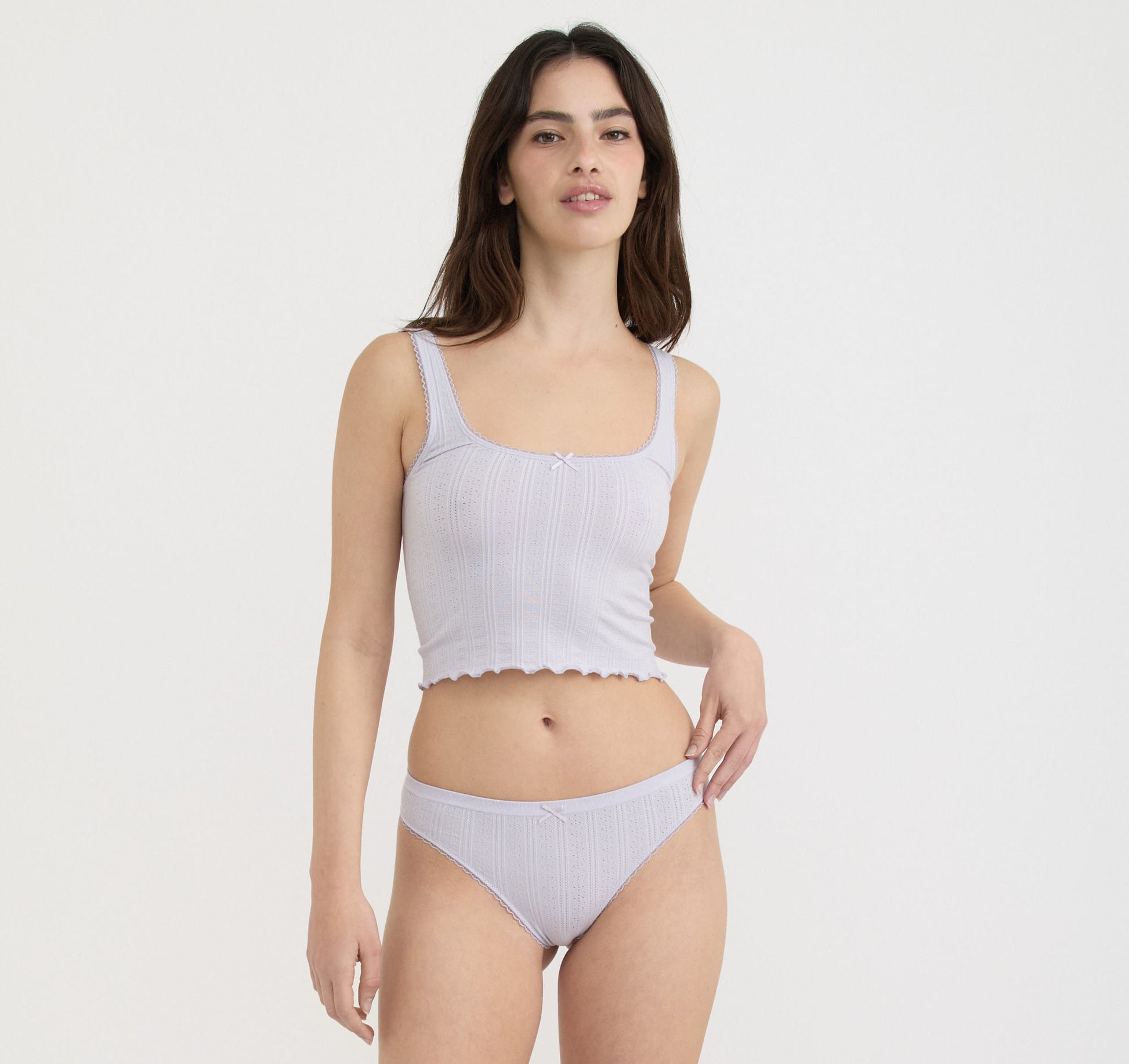 Illustrative example of pointelle underwear