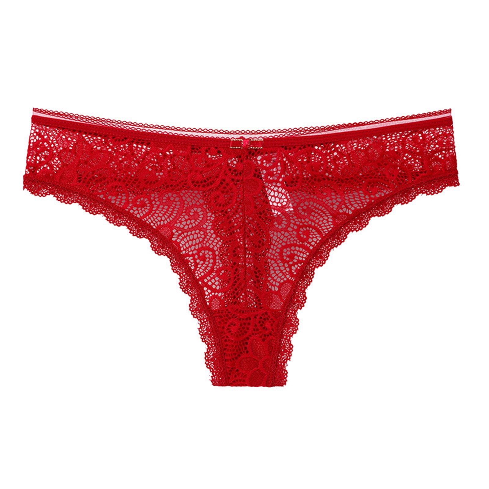 Illustrative example of red lace underwear