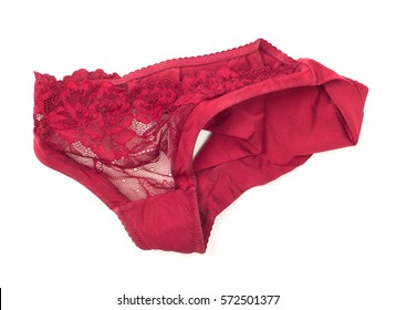 Illustrative example of red lace underwear
