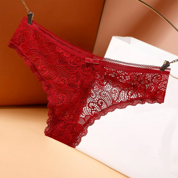 Illustrative example of red lace underwear