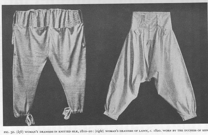 Illustrative example of regency era underwear