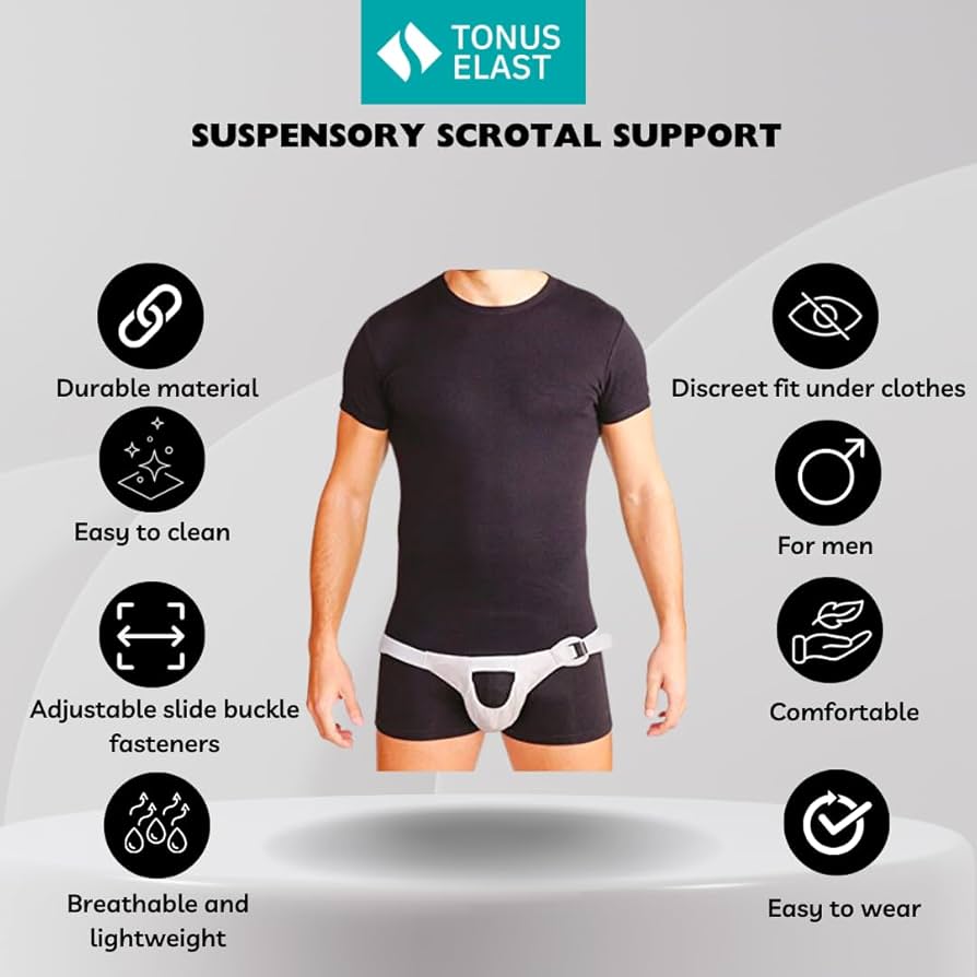 Illustrative example of scrotal support underwear