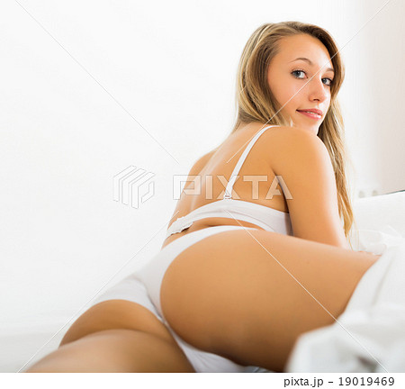 Illustrative example of sexy woman with underwear