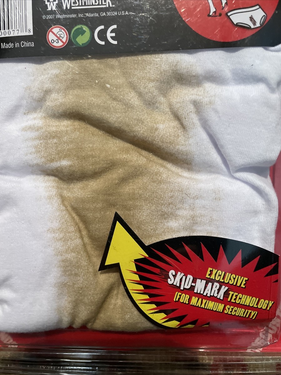Illustrative example of skid mark underwear