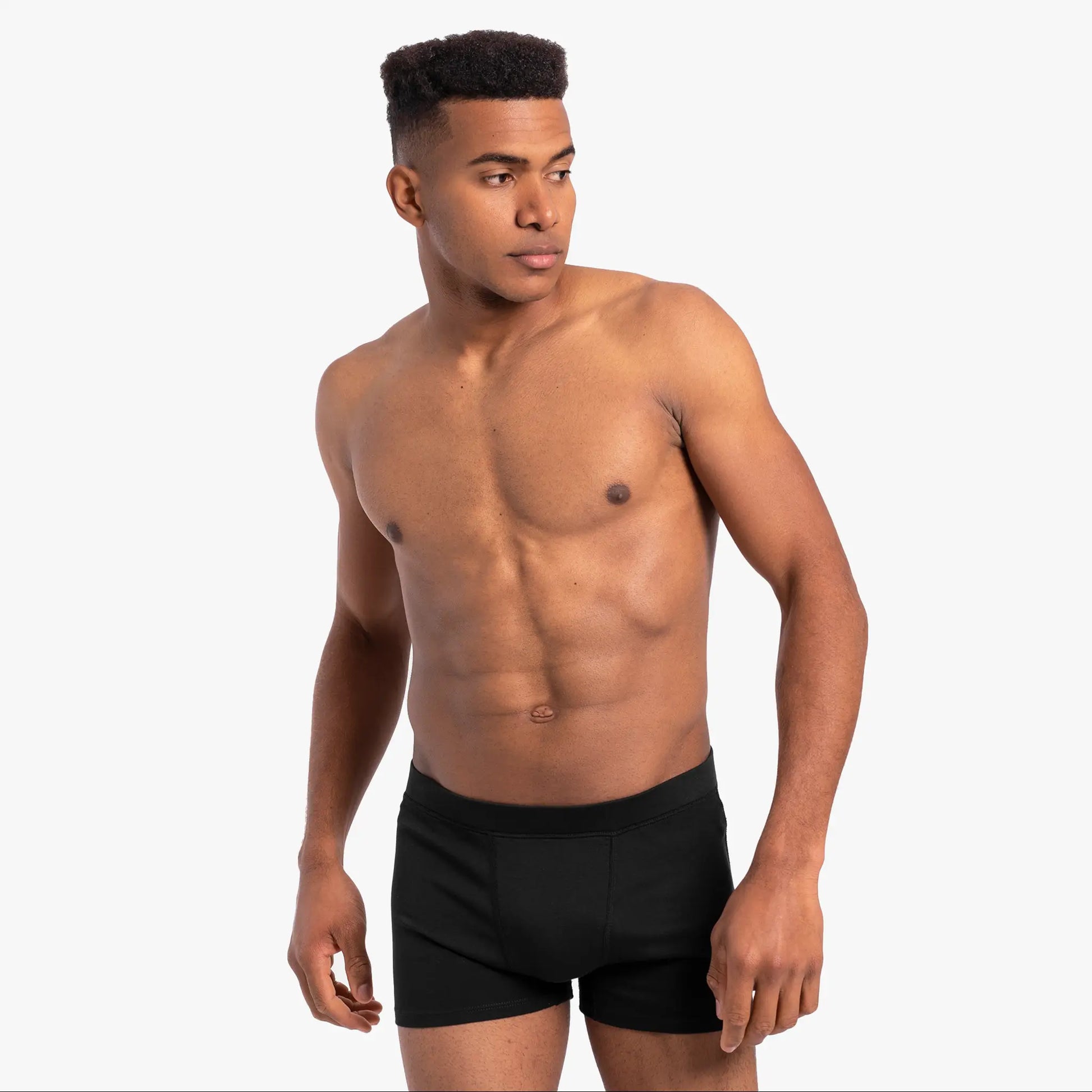 Illustrative example of slim fit boxer underwear