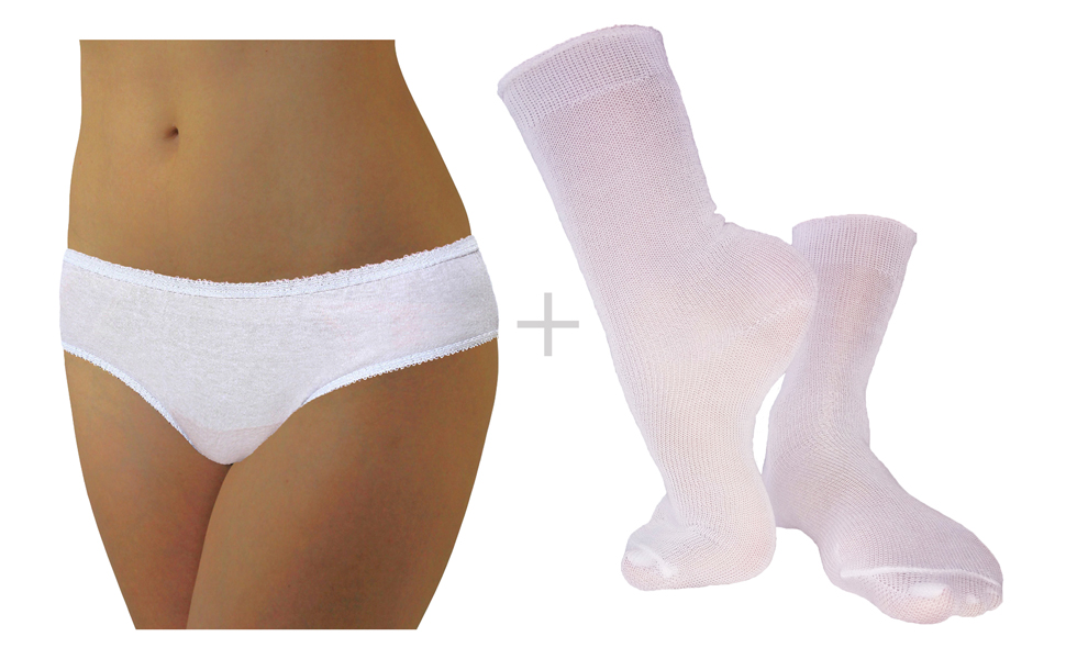 Illustrative example of socks and underwear