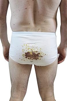 Illustrative example of stain in underwear