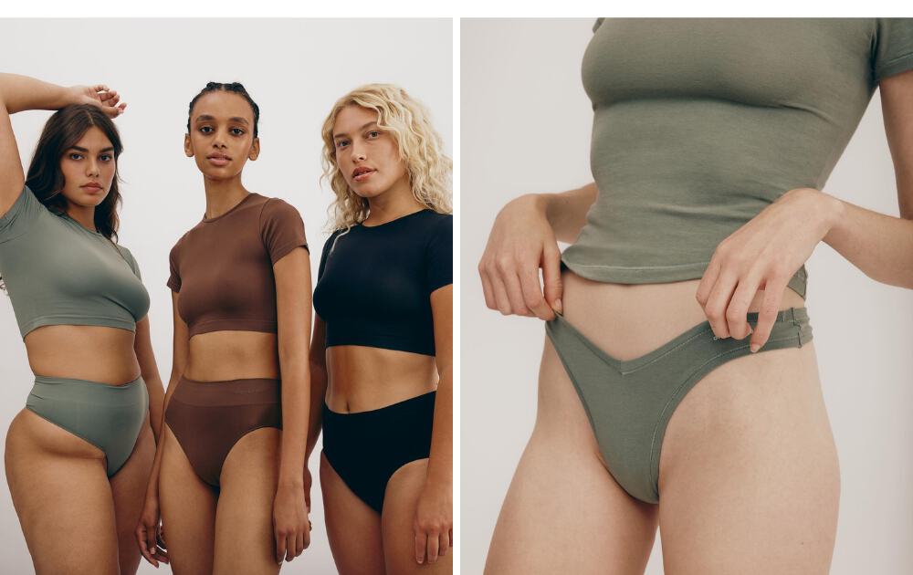 Illustrative example of sustainable underwear women