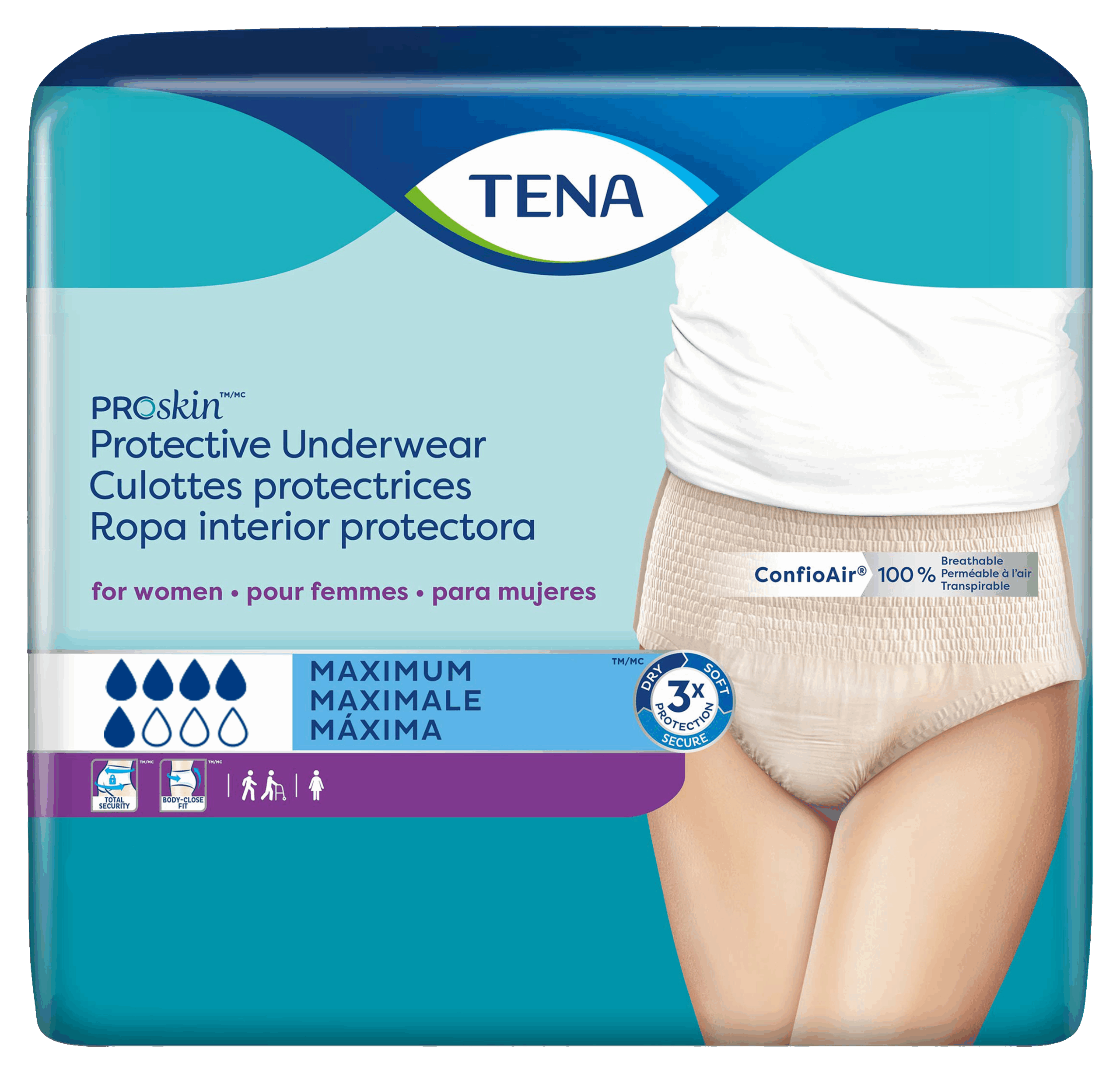 Illustrative example of tena underwear for women
