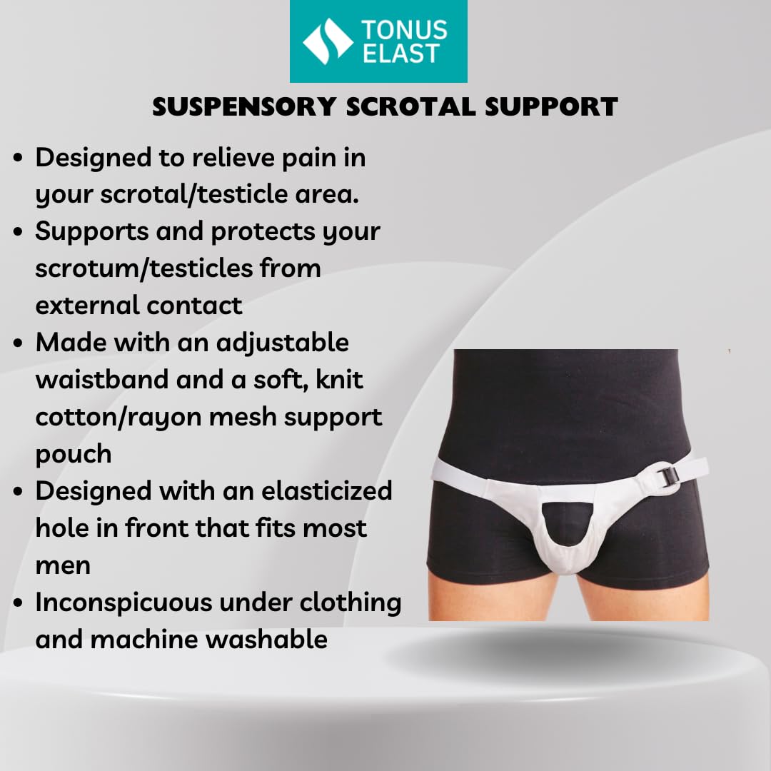 Illustrative example of testicle support underwear