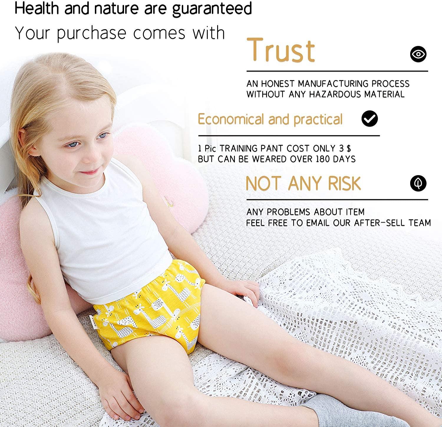 Illustrative example of toddler girl training underwear