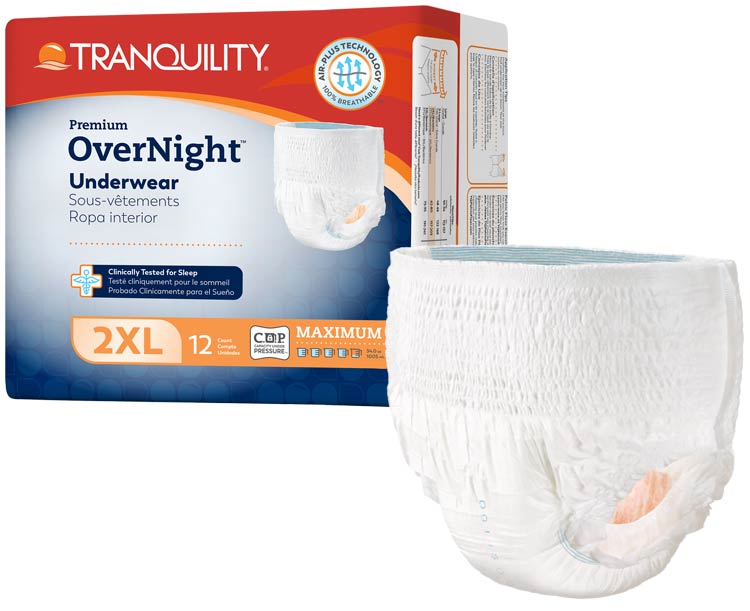 Illustrative example of tranquility overnight underwear