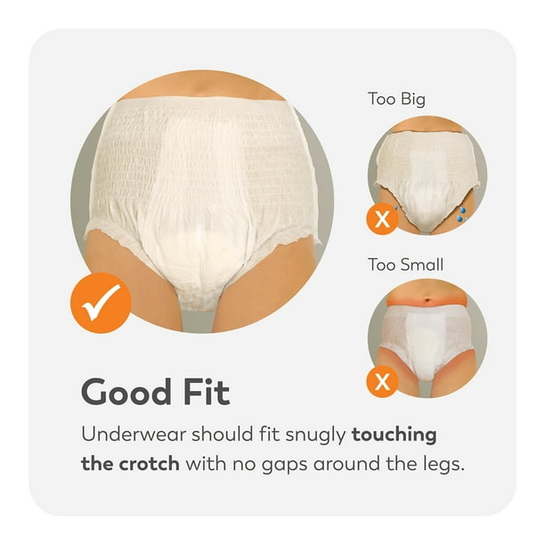 Illustrative example of tranquility premium overnight disposable absorbent underwear