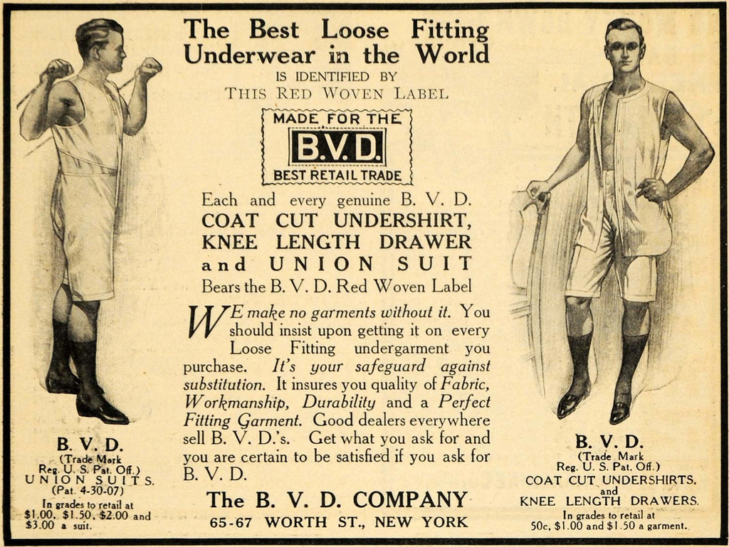 Illustrative example of underwear from the 1800s