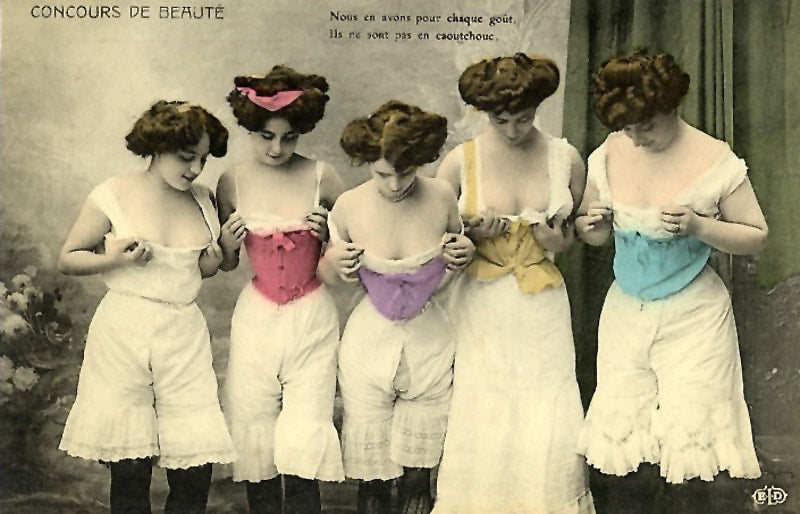 Illustrative example of underwear from the 1800s
